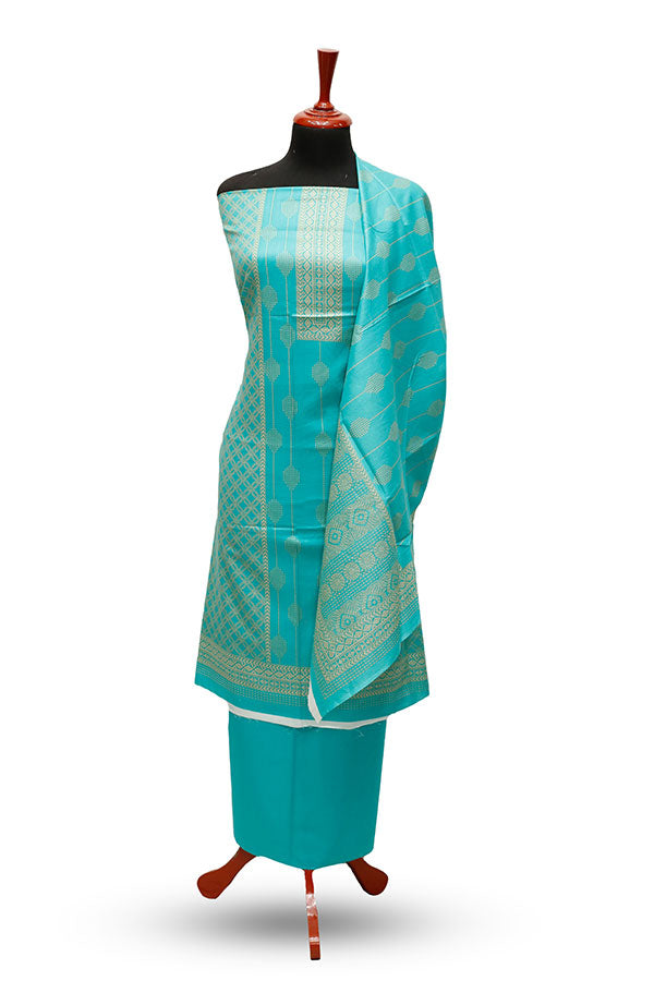 Friha &amp; Farha Naz Lawn`22 D#803 Sea Green
