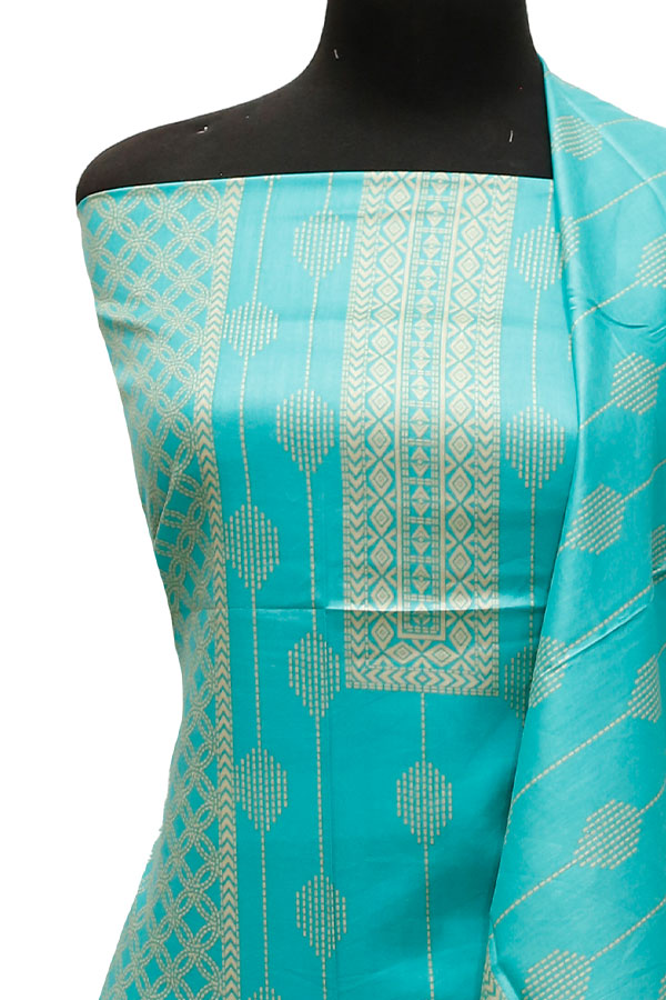 Friha &amp; Farha Naz Lawn`22 D#803 Sea Green