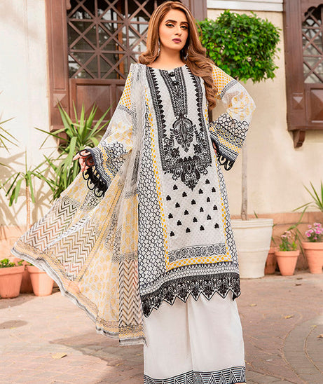 Libaas Exclusive Emb Lawn'22 D#2-B
