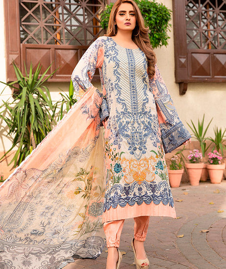 Libaas Exclusive Emb Lawn'22 D#5-B
