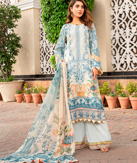 Libaas Exclusive Emb Lawn'22 D#5-A