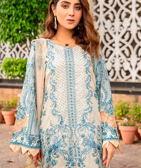 Libaas Exclusive Emb Lawn'22 D#5-A