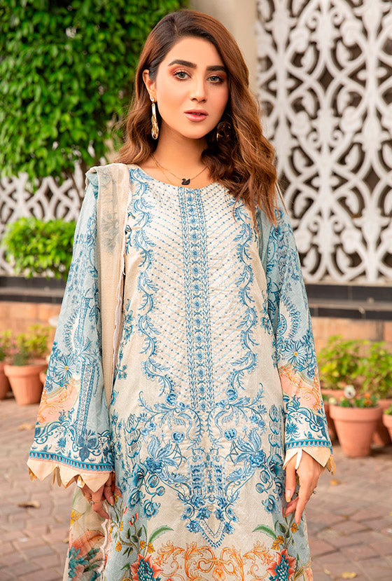 Libaas Exclusive Emb Lawn'22 D#5-A