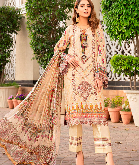 Libaas Exclusive Emb Lawn'22 D#4-A