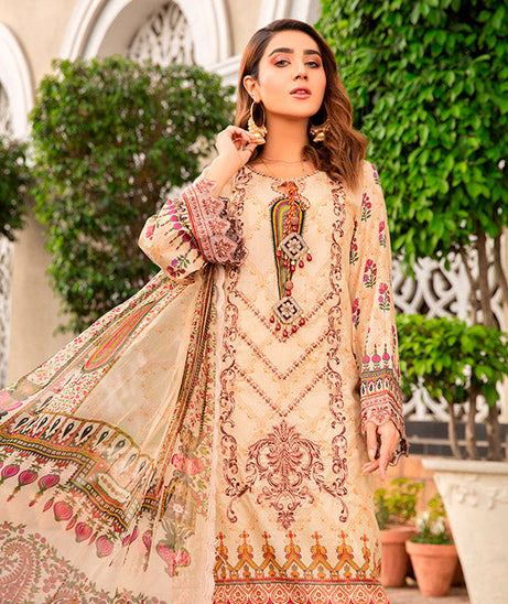 Libaas Exclusive Emb Lawn'22 D#4-A