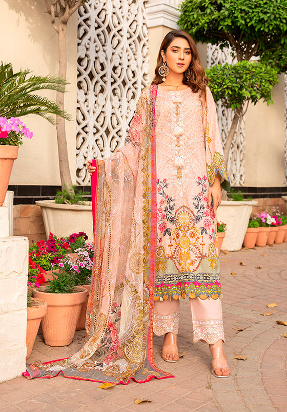 Libaas Exclusive Emb Lawn'22 D#7-B