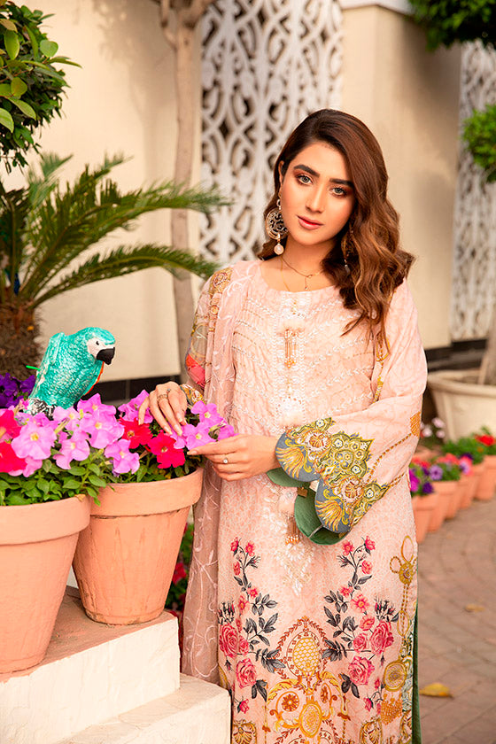 Libaas Exclusive Emb Lawn'22 D#7-B