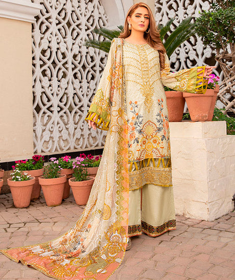 Libaas Exclusive Emb Lawn'22 D#7-A