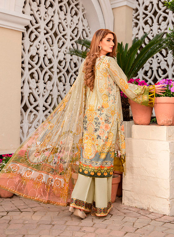 Libaas Exclusive Emb Lawn'22 D#7-A