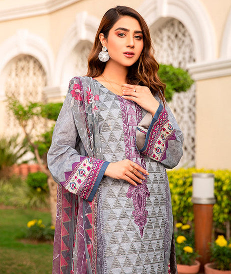 Libaas Exclusive Emb Lawn'22 D#8-A