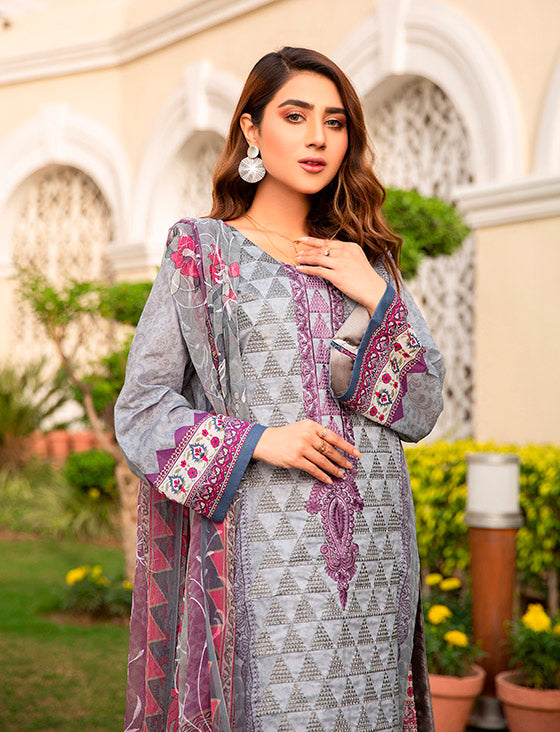 Libaas Exclusive Emb Lawn'22 D#8-A