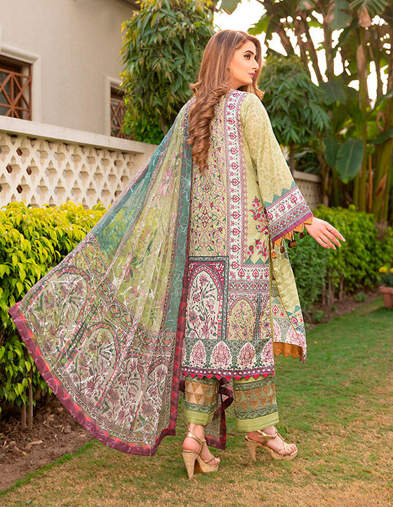 Libaas Exclusive Emb Lawn'22 D#8-B