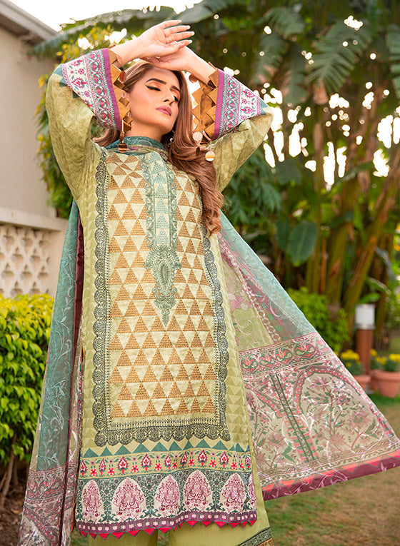 Libaas Exclusive Emb Lawn'22 D#8-B