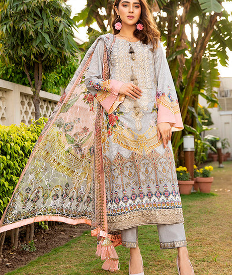 Libaas Exclusive Emb Lawn'22 D#3-B