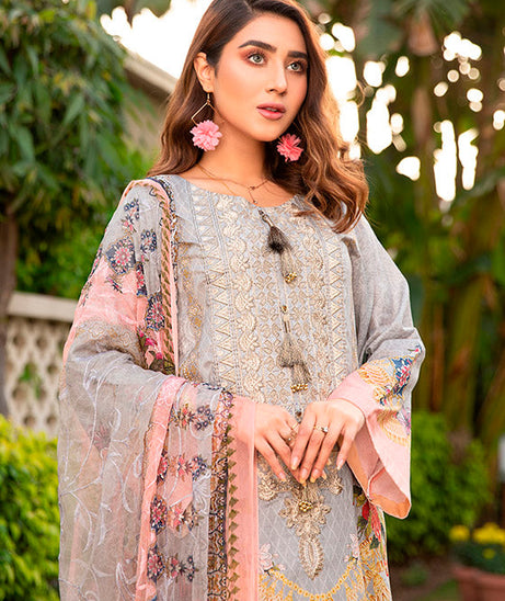 Libaas Exclusive Emb Lawn'22 D#3-B
