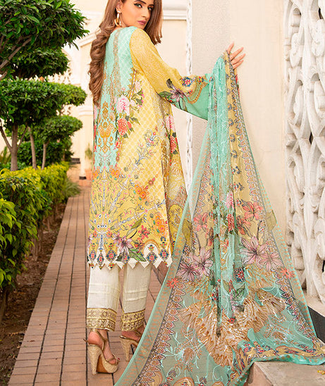 Libaas Exclusive Emb Lawn'22 D#3-A