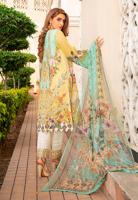 Libaas Exclusive Emb Lawn'22 D#3-A