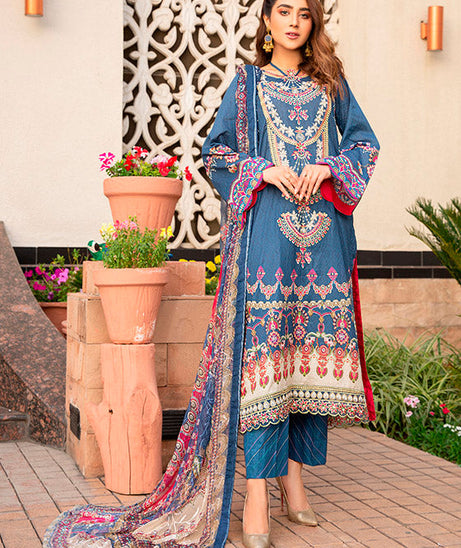 Libaas Exclusive Emb Lawn'22 D#6-B