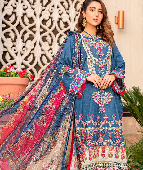 Libaas Exclusive Emb Lawn'22 D#6-B