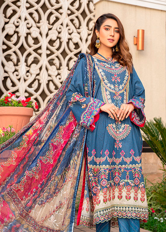 Libaas Exclusive Emb Lawn'22 D#6-B