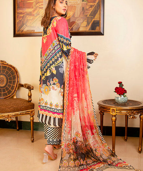 Libaas Exclusive Emb Lawn'22 D#1-B