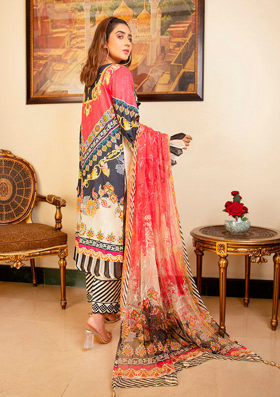 Libaas Exclusive Emb Lawn'22 D#1-B