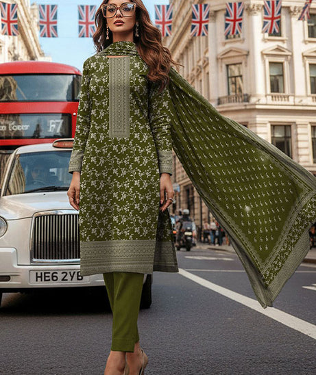 German Wool`26 D#107 (Olive Green)