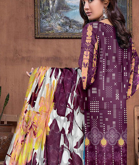 Gold Line Katan Lawn C/Dupatta`22 D#91