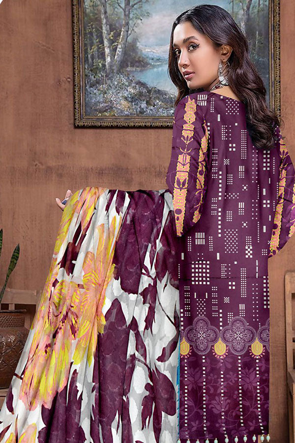 Gold Line Katan Lawn C/Dupatta`22 D#91
