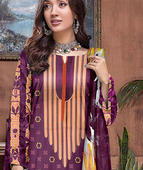Gold Line Katan Lawn C/Dupatta`22 D#91