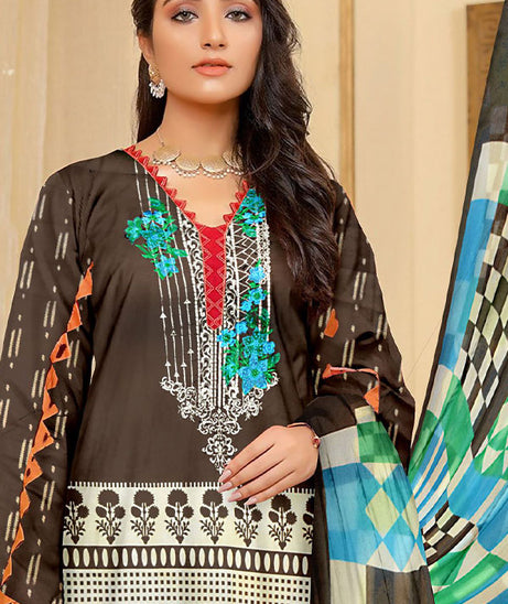 Gold Line Katan Lawn C/Dupatta`22 D#92-A