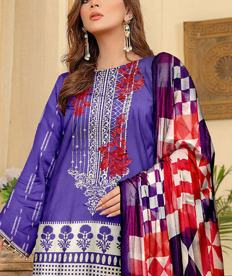 Gold Line Katan Lawn C/Dupatta`22 D#92-B