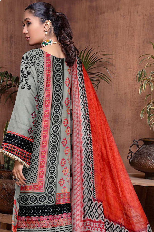 Gold Line Katan Lawn C/Dupatta`22 D#95