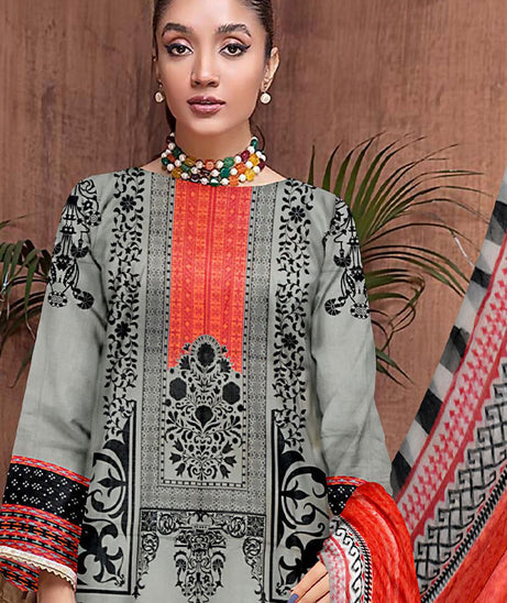 Gold Line Katan Lawn C/Dupatta`22 D#95
