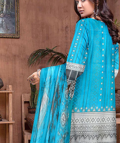 Gold Line Katan Lawn C/Dupatta`22 D#99