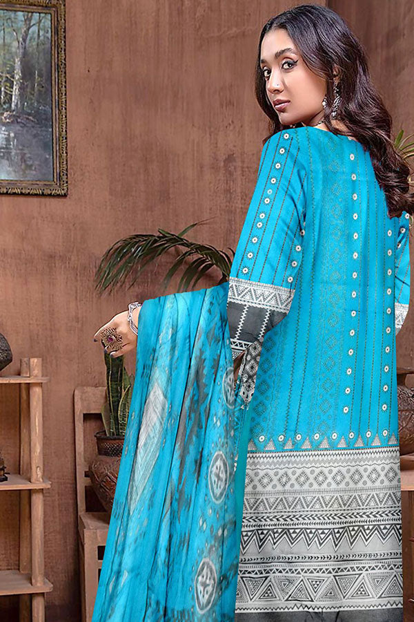 Gold Line Katan Lawn C/Dupatta`22 D#99