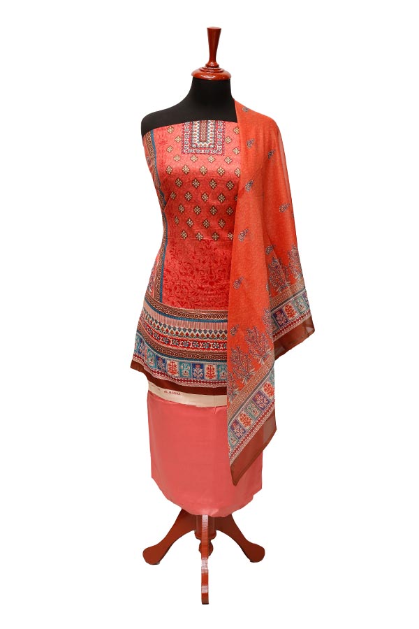 Grace Designer Lawn`22 D#523 Pink