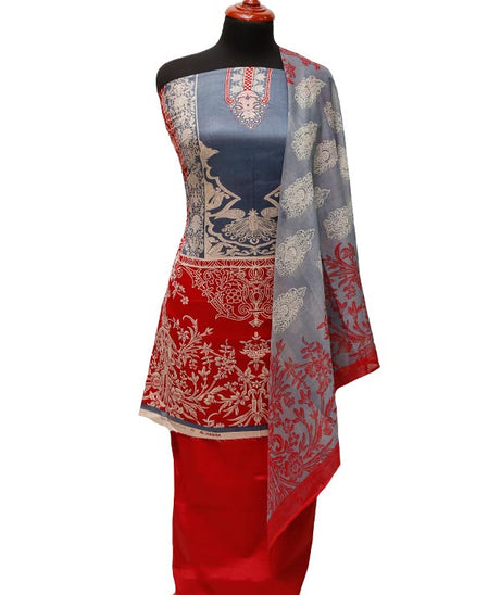 Grace Designer Lawn`22 D#524 Red