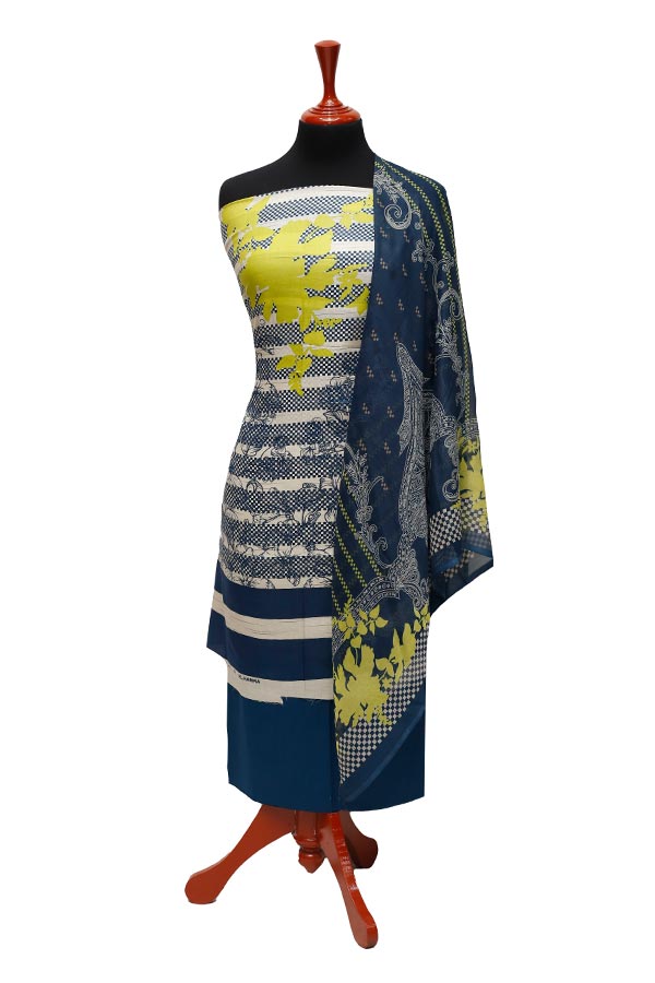 Grace Designer Lawn`22 D#525 Blue