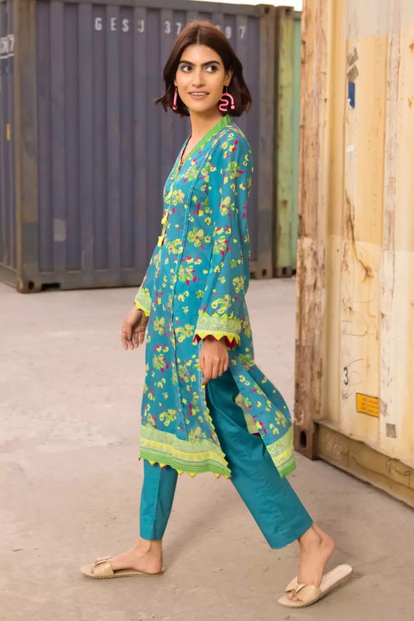 Gul Ahmed Lawn Shirt'21 SL#925B