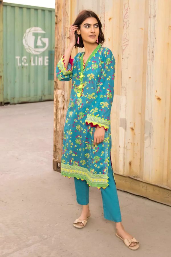 Gul Ahmed Lawn Shirt'21 SL#925B