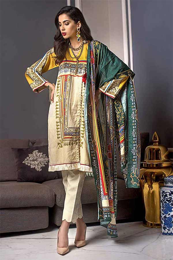 Gul Ahmed Shaleen Collection'19 TDCS#1