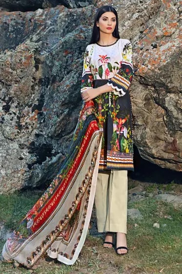 Gul Ahmed Winter Collection'20 BM#136