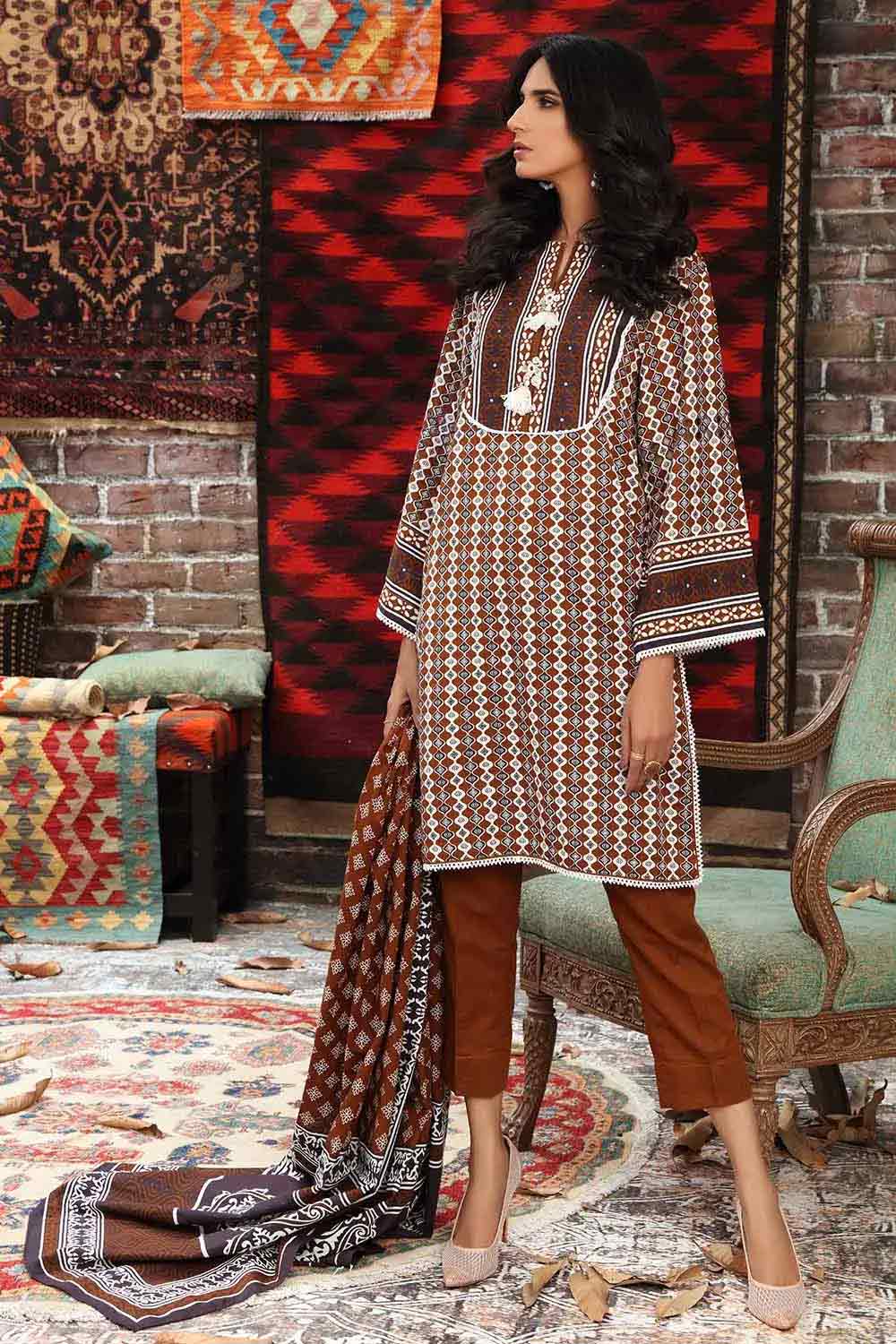 Gul Ahmed Winter Collection'21 K#12010 A