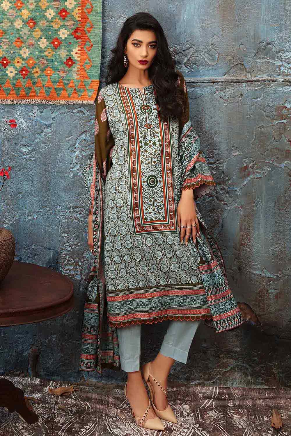 Gul Ahmed Winter Collection'21 K#12027 B