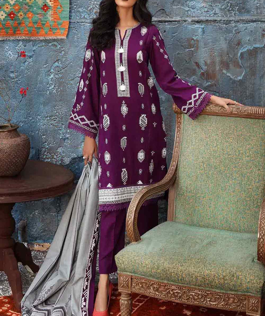 Gul Ahmed Winter Collection'21 K#12034 B
