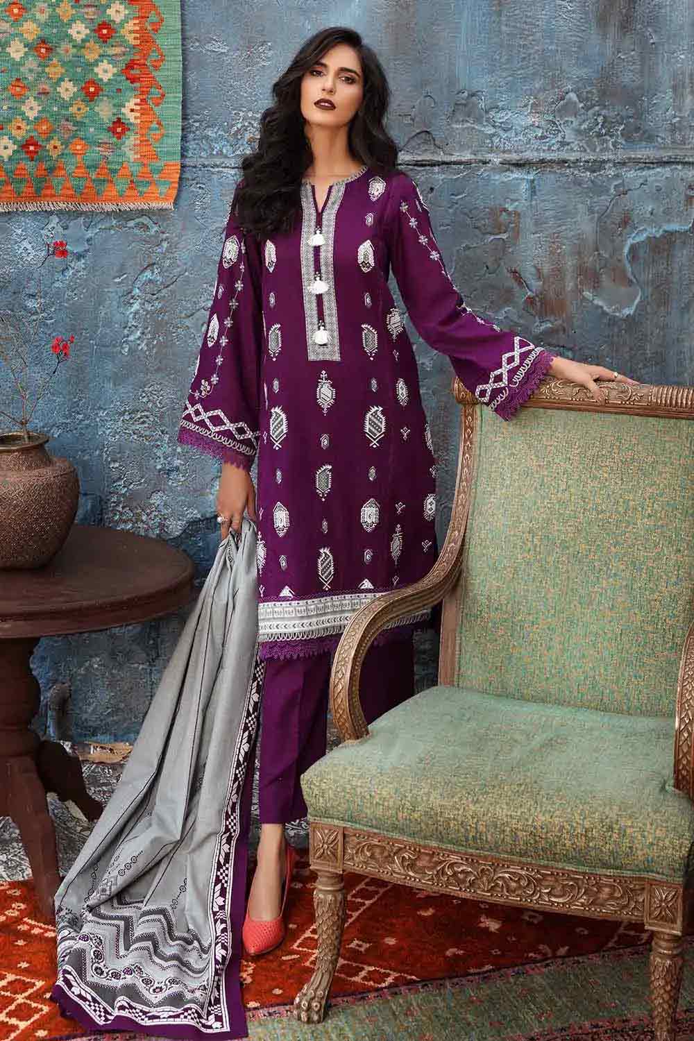 Gul Ahmed Winter Collection'21 K#12034 B