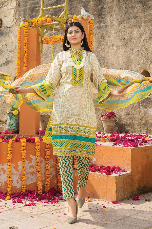 Gul-e-Jaan P/Lawn`22 D#1803 Green