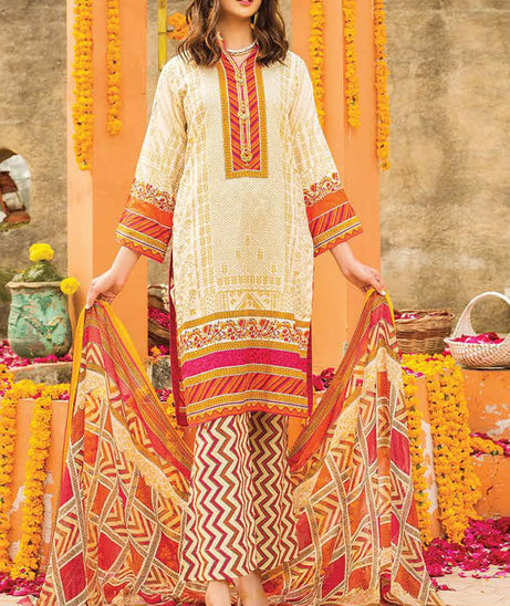 Gul-e-Jaan P/Lawn`22 D#1803 Orange