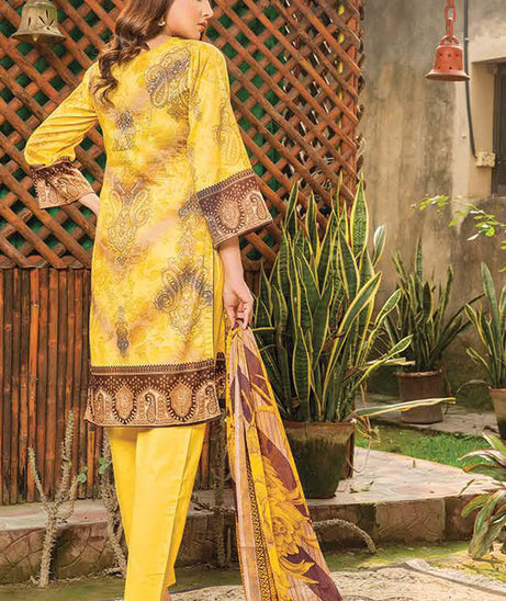Gul-e-Jaan P/Lawn`22 D#1804 Yellow